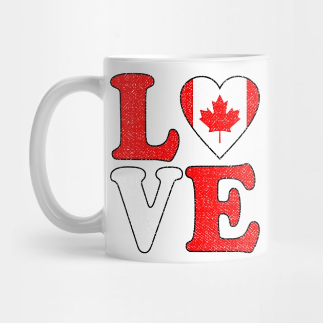 Love Canada Flag Canadian Roots Pride by RW